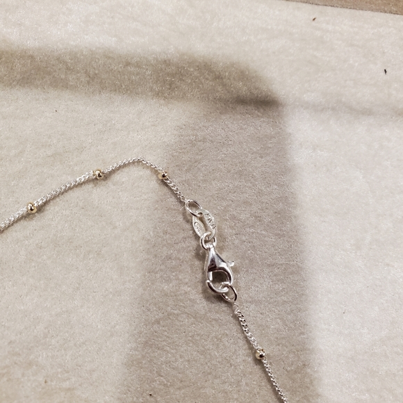 2/$30 Sterling silver "Argento Vivo" Love pendant necklace. - Picture 6 of 10